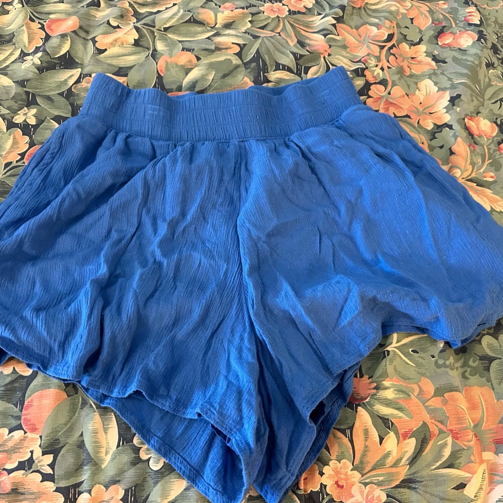 Blue Women's Shorts hollister small